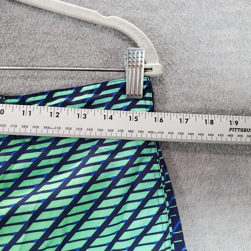 Nike Men Swimwear Medium Blue Geometric Trunks Logo Outdoor Beach Surf‎